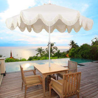 Collins 9 ft. Classic Cottage Tassel Market Patio Umbrella - JONATHAN Y