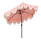 Collins 9 ft. Classic Cottage Tassel Market Patio Umbrella