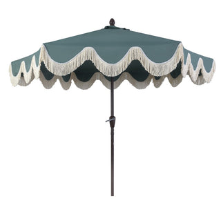 Collins 9 ft. Classic Cottage Tassel Market Patio Umbrella