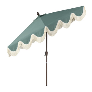 Collins 9 ft. Classic Cottage Tassel Market Patio Umbrella