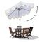 Collins 9 ft. Classic Cottage Tassel Market Patio Umbrella