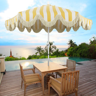 Collins 9 ft. Classic Cottage Tassel Market Patio Umbrella