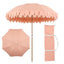 Coral Pink/White, Brown Pole