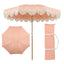 Coral Pink/Cream, Brown Pole