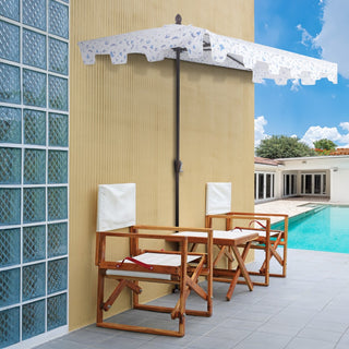 Sidney 9 ft. Classic MidCentury Rectangular Half Market Patio Umbrella