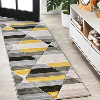 Kehoe Retro Diamonds Geometric Area Rug - JONATHAN Y