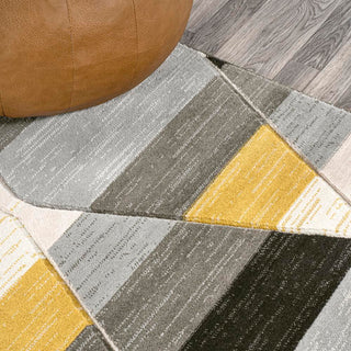 Kehoe Retro Diamonds Geometric Area Rug - JONATHAN Y