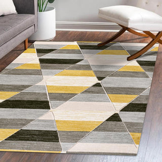Kehoe Retro Diamonds Geometric Area Rug - JONATHAN Y