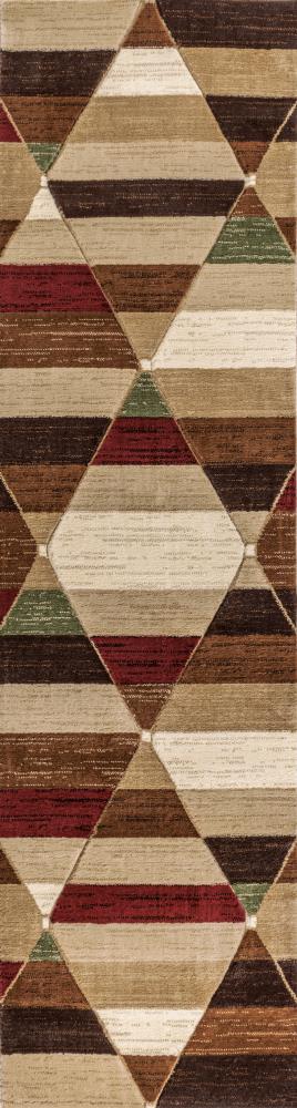 Kehoe Retro Diamonds Geometric Area Rug - JONATHAN Y