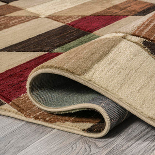 Kehoe Retro Diamonds Geometric Area Rug - JONATHAN Y