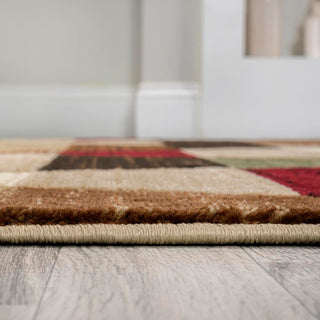 Kehoe Retro Diamonds Geometric Area Rug - JONATHAN Y