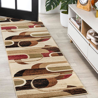 Tamara Retro Abstract Arches Area Rug - JONATHAN Y