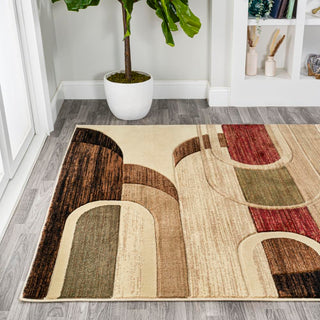 Tamara Retro Abstract Arches Area Rug - JONATHAN Y
