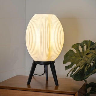 Wavy Modern Contemporary Plant-Based PLA 3D Printed Dimmable LED Table Lamp - JONATHAN Y