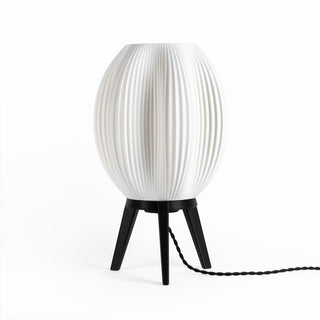 Wavy Modern Contemporary Plant-Based PLA 3D Printed Dimmable LED Table Lamp - JONATHAN Y
