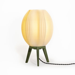 Wavy Modern Contemporary Plant-Based PLA 3D Printed Dimmable LED Table Lamp - JONATHAN Y