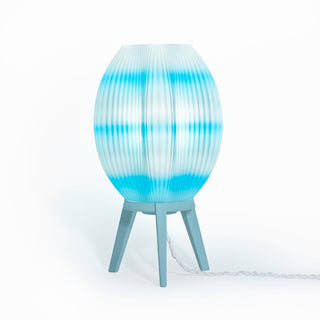 Wavy Modern Contemporary Plant-Based PLA 3D Printed Dimmable LED Table Lamp - JONATHAN Y