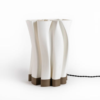 Flame Modern Bohemian Plant-Based PLA 3D Printed Dimmable LED Table Lamp - JONATHAN Y