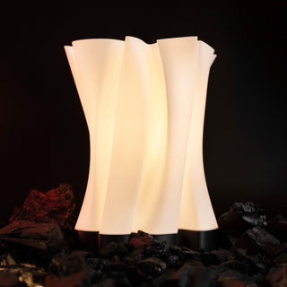 Flame Modern Bohemian Plant-Based PLA 3D Printed Dimmable LED Table Lamp - JONATHAN Y