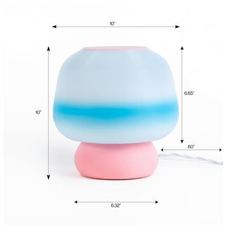Mushroom Modern Classic Plant-Based PLA 3D Printed Dimmable LED Table Lamp - JONATHAN Y