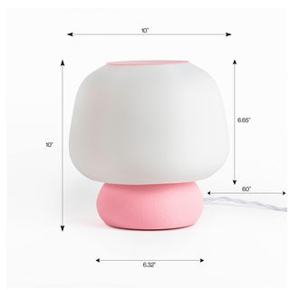 Mushroom Modern Classic Plant-Based PLA 3D Printed Dimmable LED Table Lamp - JONATHAN Y