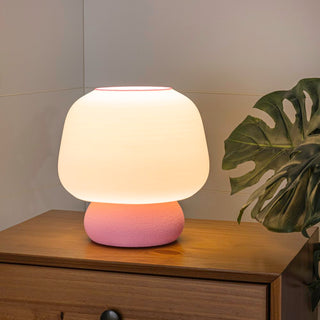 Mushroom Modern Classic Plant-Based PLA 3D Printed Dimmable LED Table Lamp - JONATHAN Y