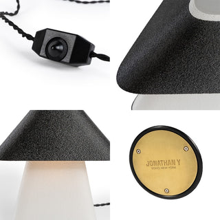 Enzo 11.63" Modern Contemporary Plant-Based PLA 3D Printed Dimmable LED Table Lamp - JONATHAN Y