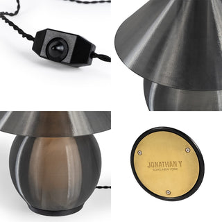 Opal 13" Modern Contemporary Plant-Based PLA 3D Printed Dimmable LED Table Lamp - JONATHAN Y