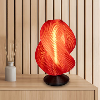 Gema 13.5" Mid-Century Coastal Plant-Based PLA 3D Printed Dimmable LED Table Lamp - JONATHAN Y