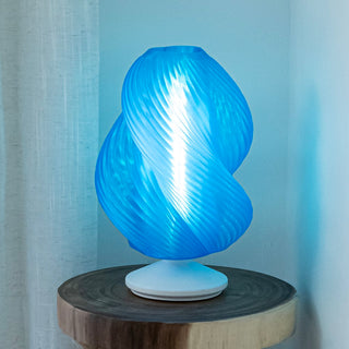 Gema 13.5" Mid-Century Coastal Plant-Based PLA 3D Printed Dimmable LED Table Lamp - JONATHAN Y