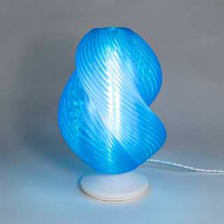 Gema 13.5" Mid-Century Coastal Plant-Based PLA 3D Printed Dimmable LED Table Lamp - JONATHAN Y