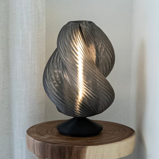 Gema 13.5" Mid-Century Coastal Plant-Based PLA 3D Printed Dimmable LED Table Lamp - JONATHAN Y