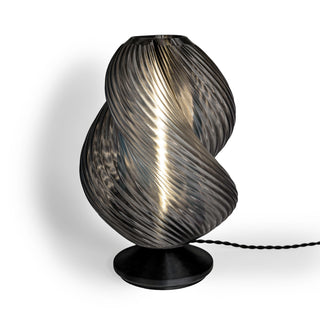 Gema 13.5" Mid-Century Coastal Plant-Based PLA 3D Printed Dimmable LED Table Lamp