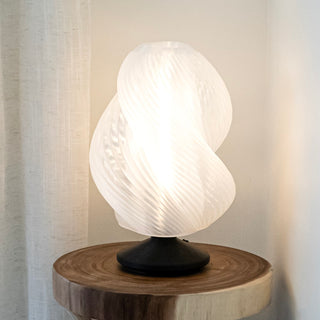 Gema 13.5" Mid-Century Coastal Plant-Based PLA 3D Printed Dimmable LED Table Lamp - JONATHAN Y