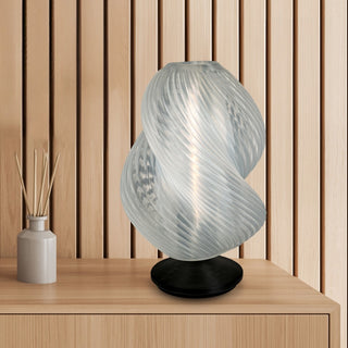 Gema 13.5" Mid-Century Coastal Plant-Based PLA 3D Printed Dimmable LED Table Lamp
