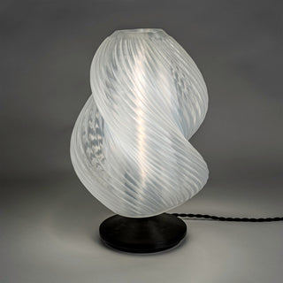 Gema 13.5" Mid-Century Coastal Plant-Based PLA 3D Printed Dimmable LED Table Lamp