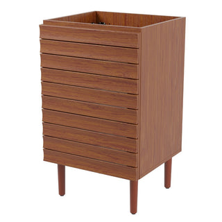 Aubert Thick Linear Slat Modern Farmhouse 2-Shelf Bath Vanity Cabinet Only (Sink Basin not Included) - JONATHAN Y