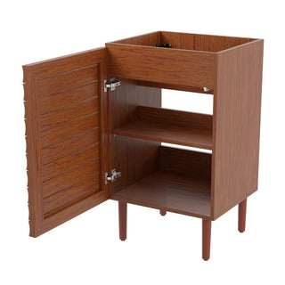 Aubert Thick Linear Slat Modern Farmhouse 2-Shelf Bath Vanity Cabinet Only (Sink Basin not Included) - JONATHAN Y