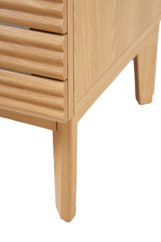 Calandre Thin Linear Slat Modern Farmhouse 2-Shelf Bath Vanity Cabinet Only (Sink Basin not Included) - JONATHAN Y
