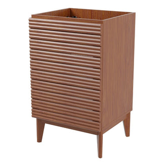 Calandre Thin Linear Slat Modern Farmhouse 2-Shelf Bath Vanity Cabinet Only (Sink Basin not Included) - JONATHAN Y