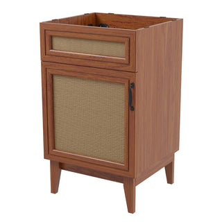 Javer Rattan Modern Farmhouse 2-Shelf Bath Vanity Cabinet Only (Sink Basin not Included) - JONATHAN Y