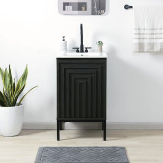 Rowan Geometric Modern Transitional 2-Shelf Bath Vanity Cabinet Only (Sink Basin Not Included) - JONATHAN Y