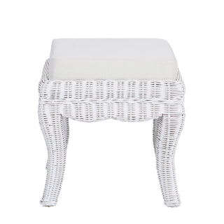 Rowan 19.7" Bohemian Designer Woven Rattan/Wood Vanity Stool - JONATHAN Y