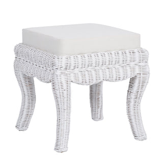 Rowan 19.7" Bohemian Designer Woven Rattan/Wood Vanity Stool - JONATHAN Y