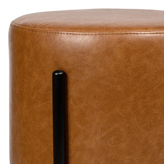 Silvia 18.5" Modern Metal/Bouclé Cushioned Vanity Stool - JONATHAN Y