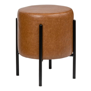 Silvia 18.5" Modern Metal/Bouclé Cushioned Vanity Stool - JONATHAN Y