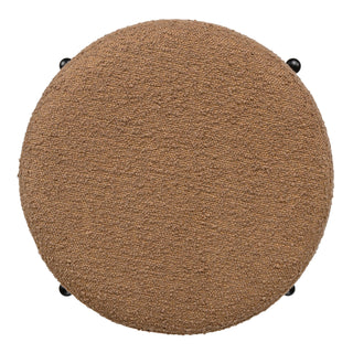 Silvia 18.5" Modern Metal/Bouclé Cushioned Vanity Stool - JONATHAN Y