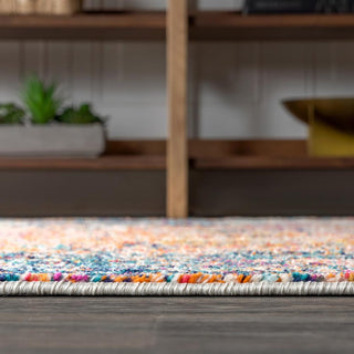 Vibrant bohemian Flair Boho Vintage Medallion Area Rug - JONATHAN Y