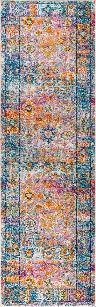 Vibrant bohemian Flair Boho Vintage Medallion Area Rug - JONATHAN Y