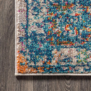 Vibrant bohemian Flair Boho Vintage Medallion Area Rug - JONATHAN Y